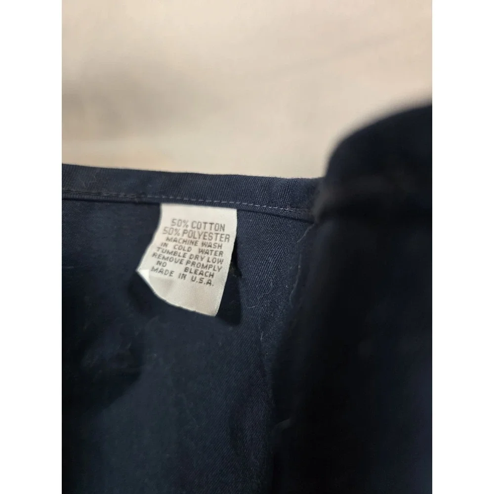 dark blue Southwest Coastal Area Local 917 APWU custom bib apron with pockets‎